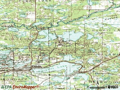 Cuyuna topographic map