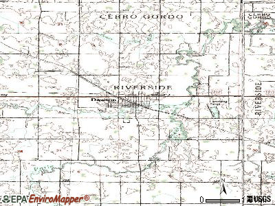 Dawson topographic map
