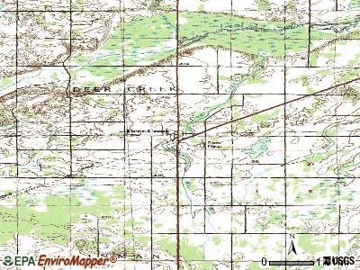 Deer Creek topographic map
