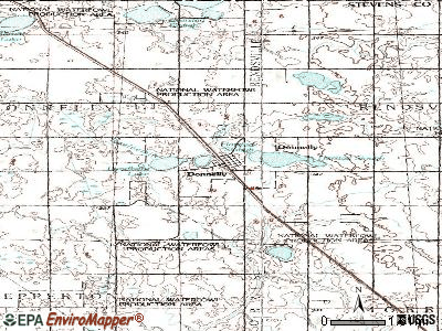 Donnelly topographic map