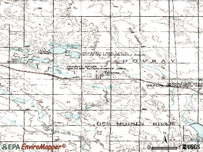 Dovray topographic map