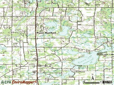 East Bethel topographic map