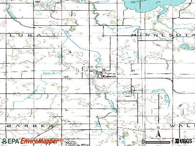 Easton topographic map