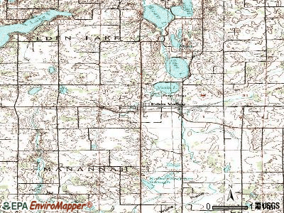 Eden Valley topographic map