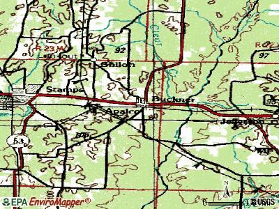 Buckner topographic map