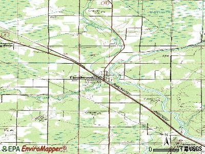 Floodwood topographic map