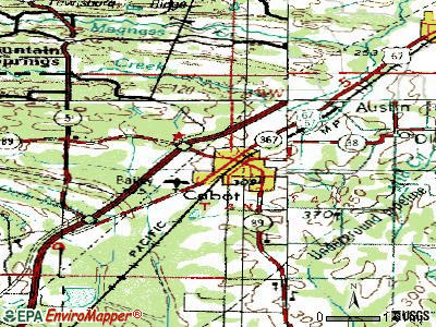 Cale topographic map