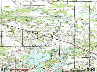 Gonvick topographic map
