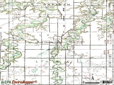 Good Thunder topographic map