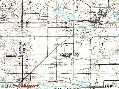 Hamburg topographic map