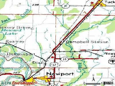 Campbell Station topographic map