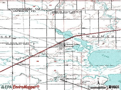 Heron Lake topographic map