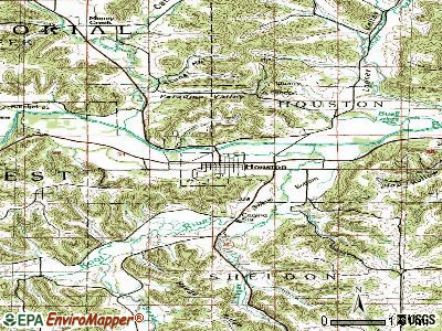 Houston topographic map