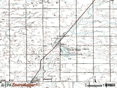Ihlen topographic map