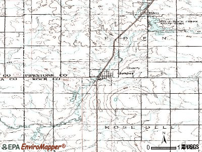 Jasper topographic map