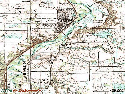 Kasota topographic map