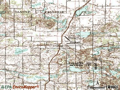 Kerkhoven topographic map