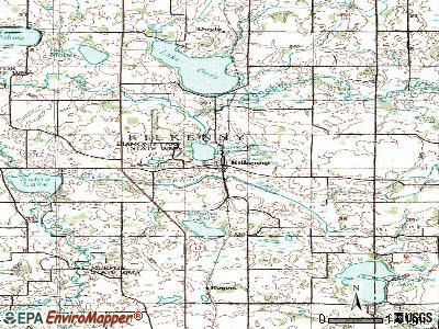 Kilkenny topographic map