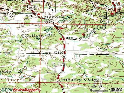 Cave City topographic map