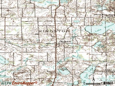 Kingston topographic map