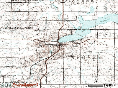 Lake Benton topographic map