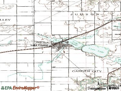 Lake Crystal topographic map