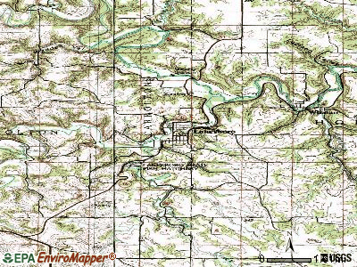 Lanesboro topographic map