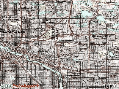 Lauderdale topographic map