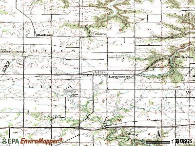 Lewiston topographic map
