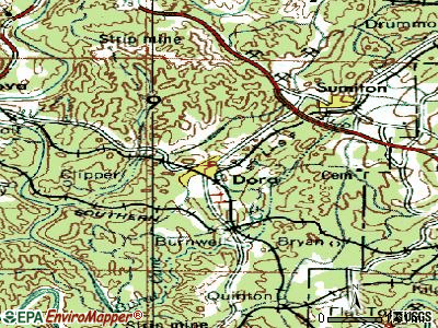 Dora topographic map