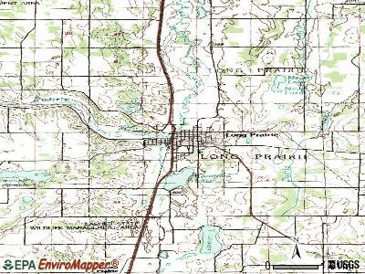 Long Prairie topographic map