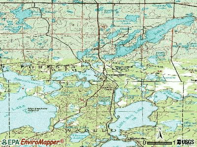 Longville topographic map