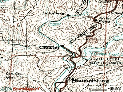 Chester topographic map