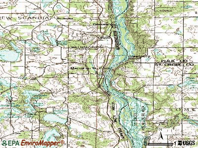 Marine on St. Croix topographic map