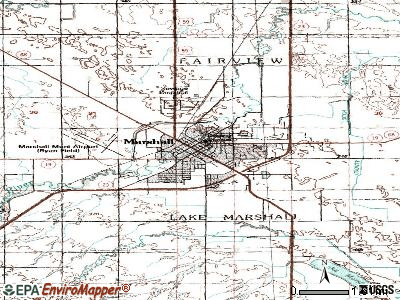 Marshall topographic map