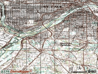 Mendota Heights topographic map
