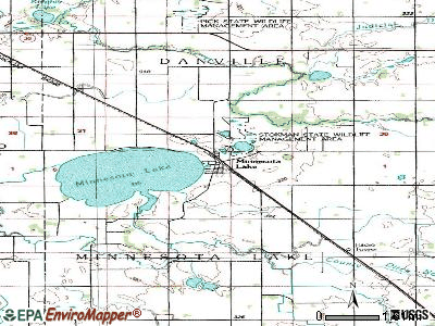 Minnesota Lake topographic map