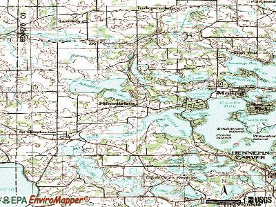 Minnetrista topographic map