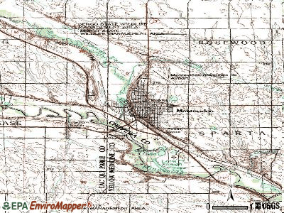 Montevideo topographic map