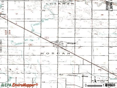 Morgan topographic map