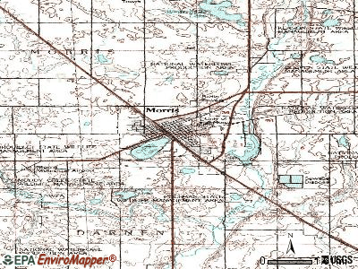 Morris topographic map