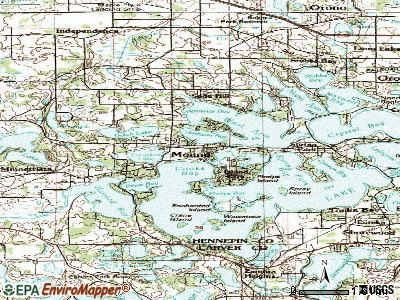 Mound topographic map