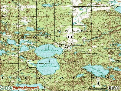Naytahwaush topographic map