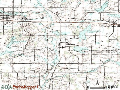 New Munich topographic map