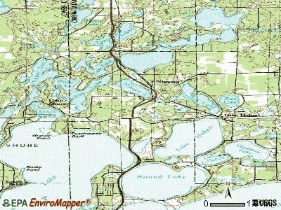 Nisswa topographic map