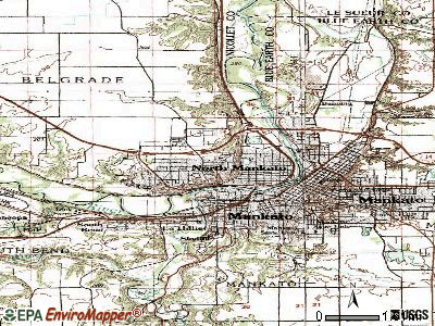North Mankato topographic map