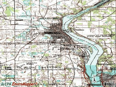 Oak Park Heights topographic map