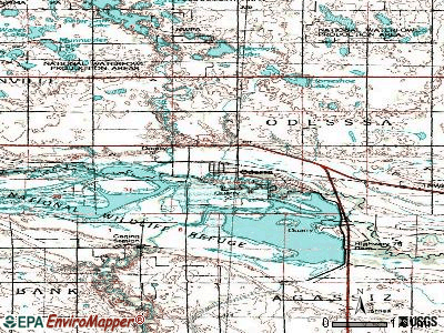 Odessa topographic map