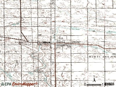 Olivia topographic map