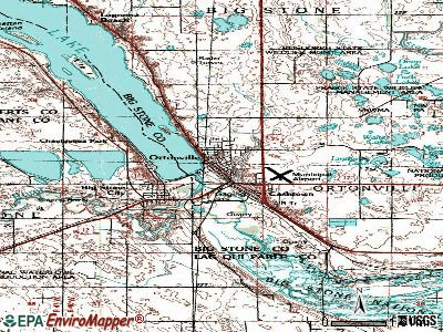 Ortonville topographic map